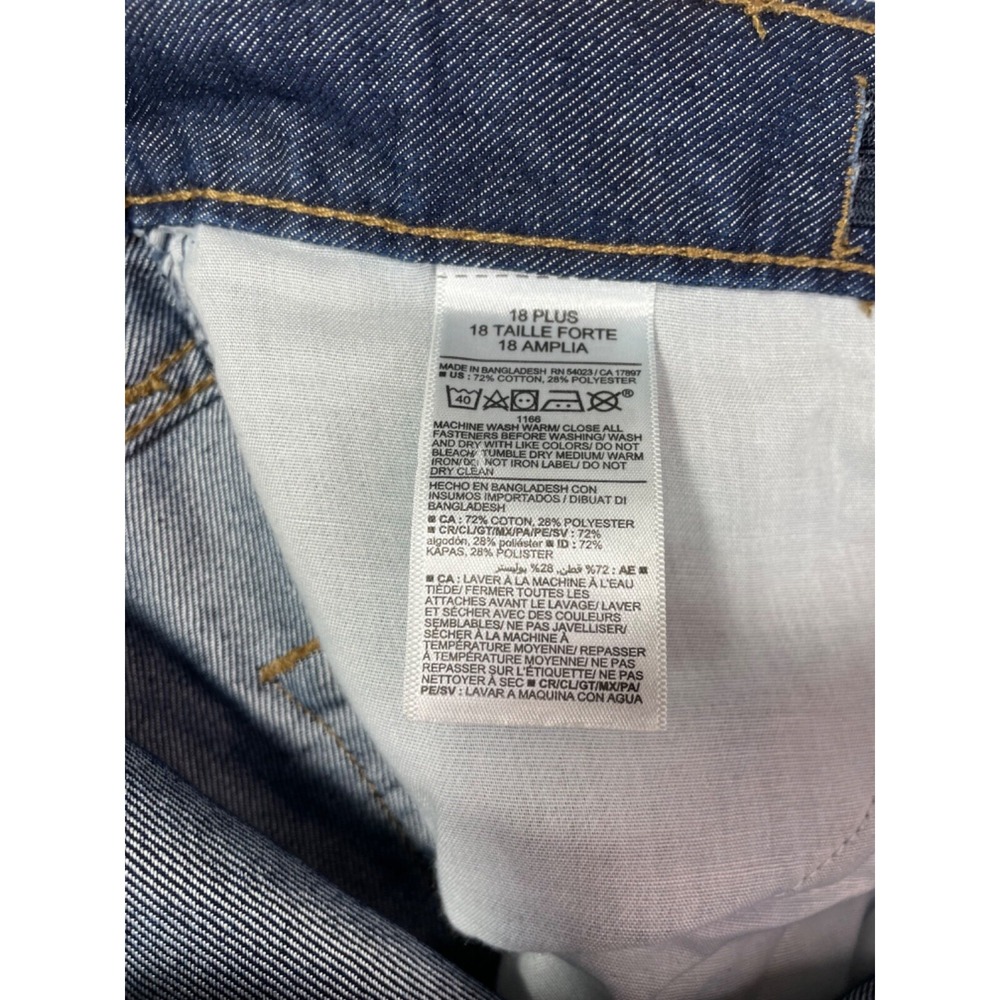 Old Navy Girls 18 Plus Straight AdjustableWaist Blue Jeans NWT - Picture 14 of 14